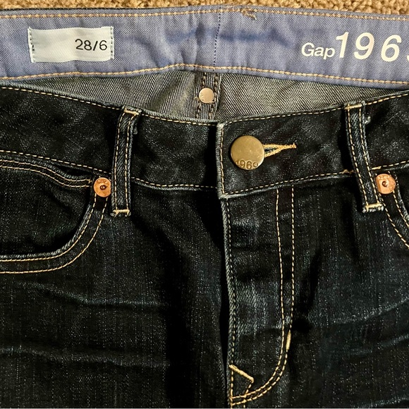 Longer just above the knee medium wash denim skirt - Picture 2 of 3